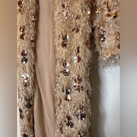 Zara Fringe Sequin Robe Kimono Long
Jacket Coat XS - Picture 11 of 11